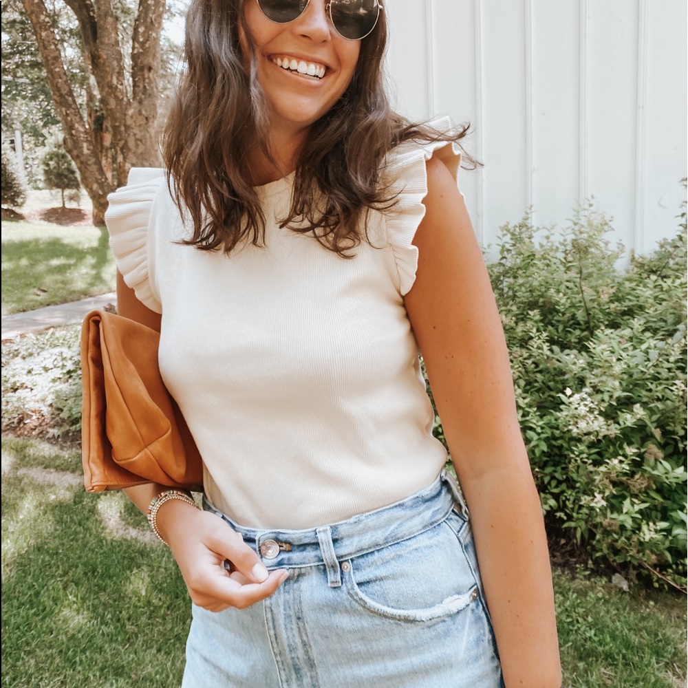 NWOT ZARA TAN TANK